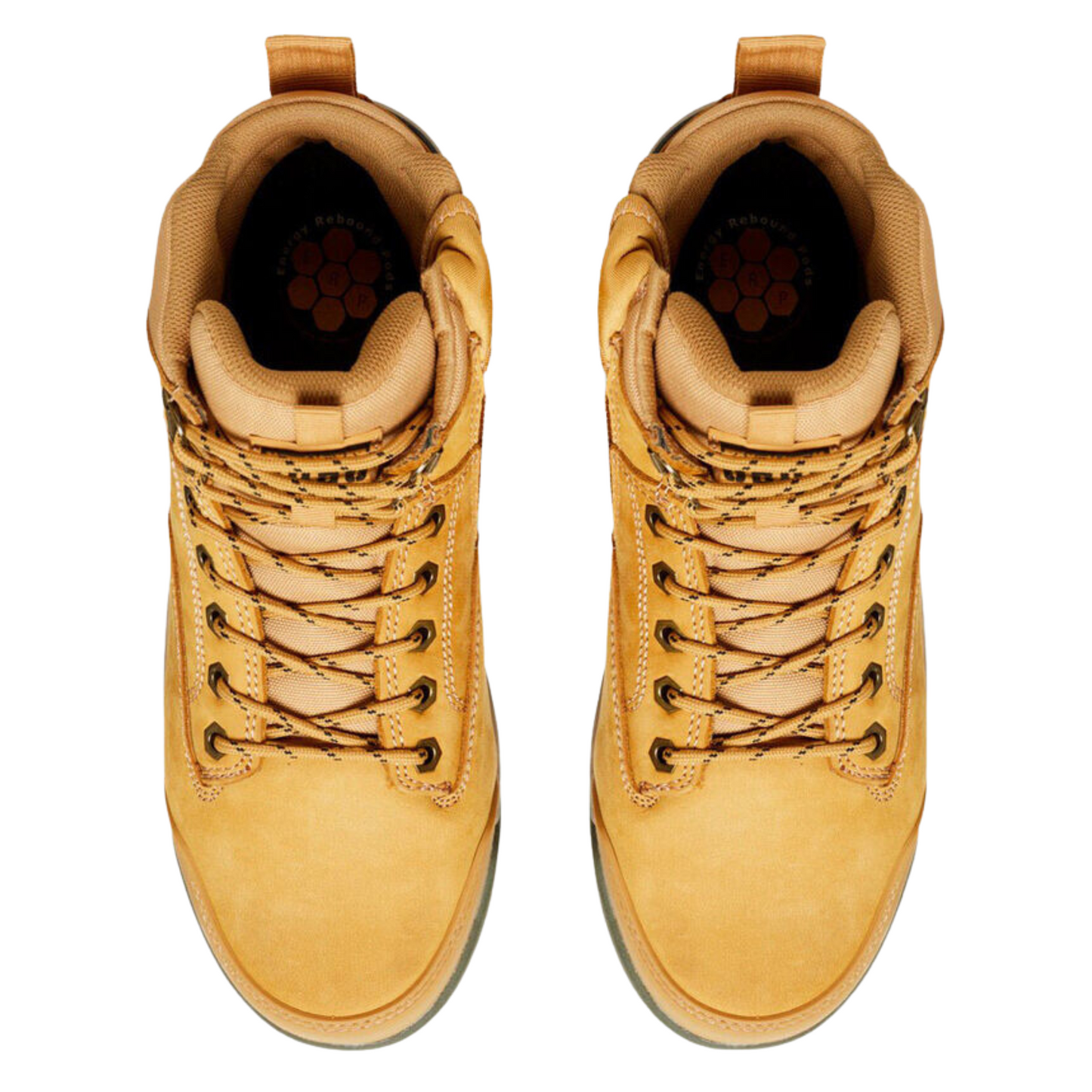 Hard Yakka Men's 3056 Lace Up & Side Zip Steel Toe Safety Boot - Wheat