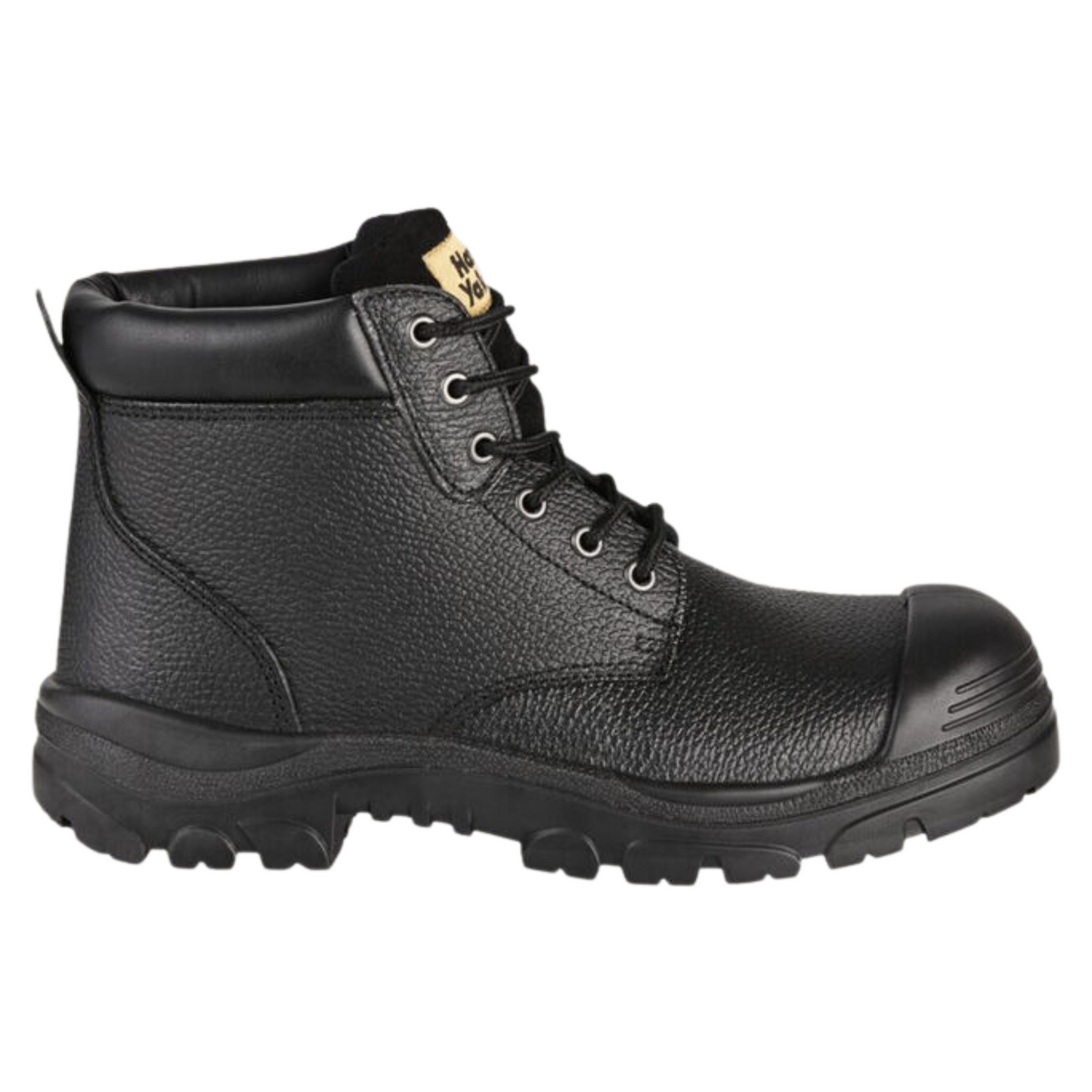 Hard Yakka Men's Gravel Lace Up Steel Toe Safety Boot - Black