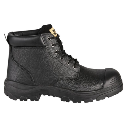 Hard Yakka Men's Gravel Lace Up Steel Toe Safety Boot - Black