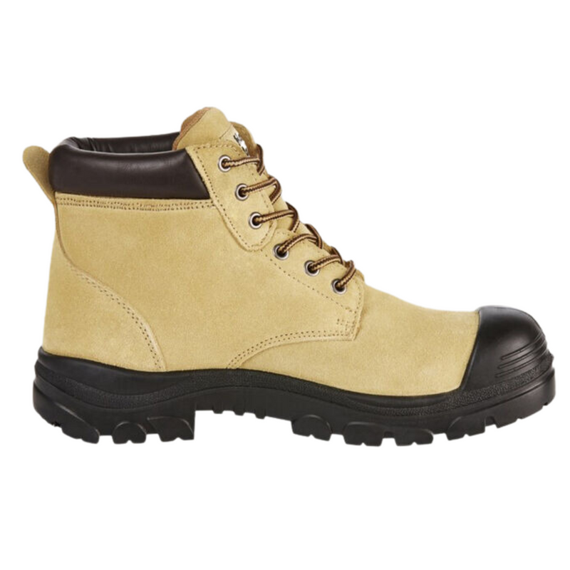 Hard Yakka Gravel Suede Lace Up Steel Toe Safety Boot - Sand-MENS
