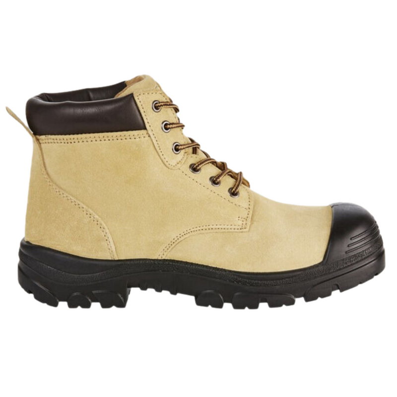 Hard Yakka Gravel Suede Lace Up Steel Toe Safety Boot - Sand-MENS