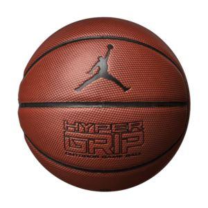 Jordan Hyper Grip Basketball - Dark Amber/Black/Metallic Silver/Black - Size 7 SP-Balls Nike 