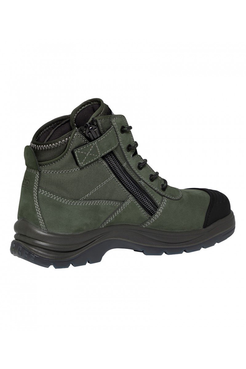 King Gee Tradie Side Zip Boot - Khaki Workwear King Gee 