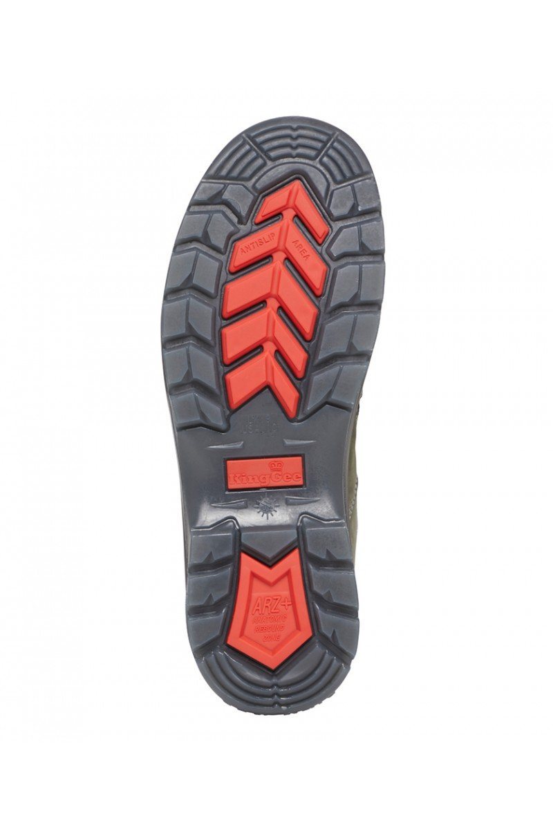 King Gee Tradie Side Zip Boot - Khaki Workwear King Gee 