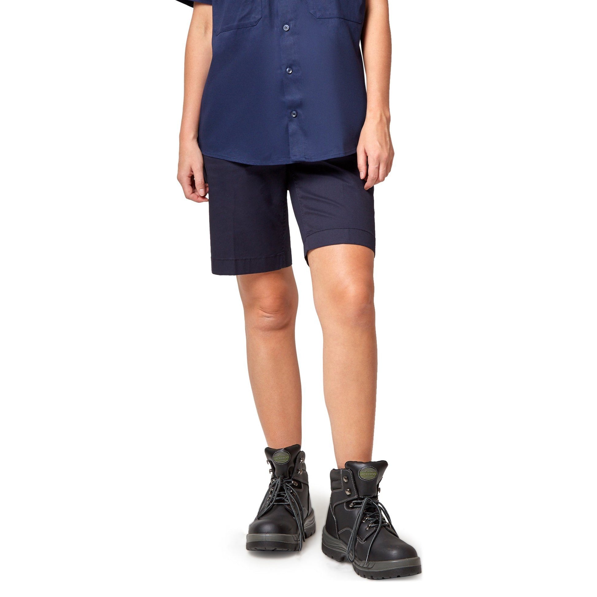 King Gee Women's Casual Chino Short - Navy Workwear King Gee 