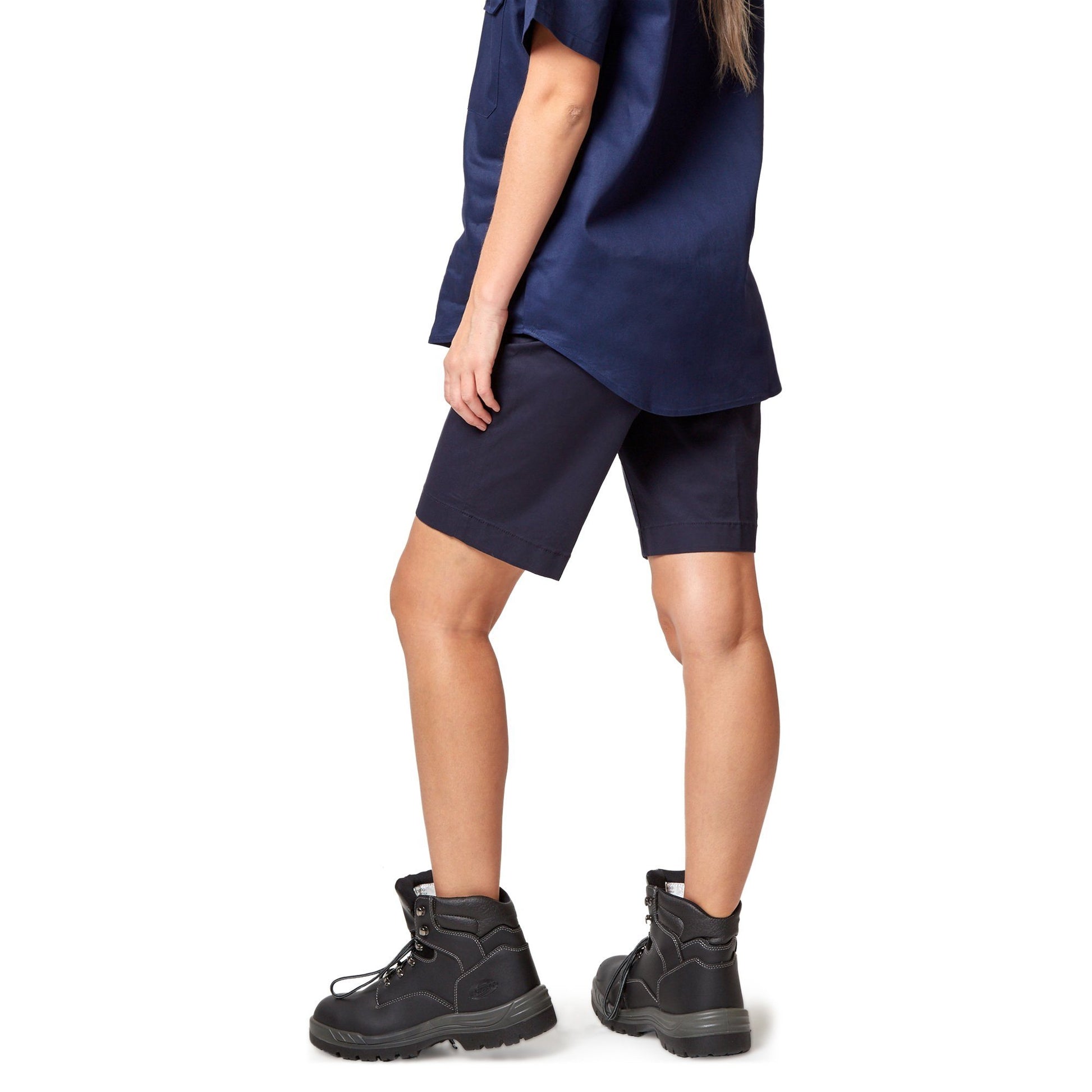 King Gee Women's Casual Chino Short - Navy Workwear King Gee 