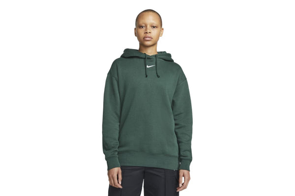 Nike Women's Sportswear Essentail Collection Fleece Hoodie (Pro Green/White)
