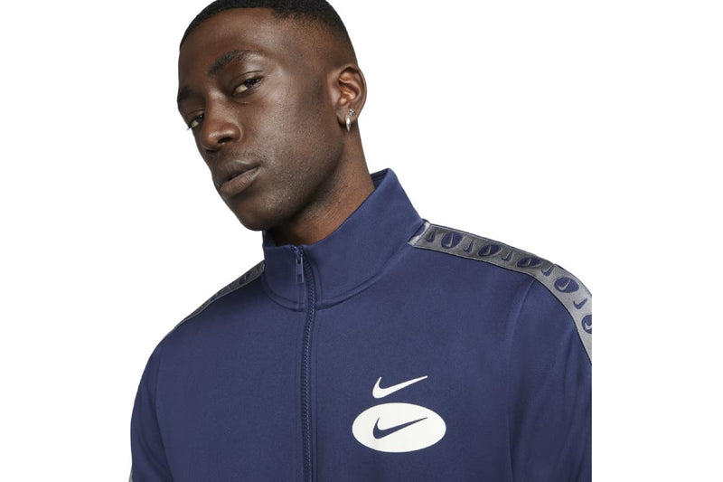 Nike Men's Sportswear Swoosh League Poly Knit Jacket (Midnight Navy)