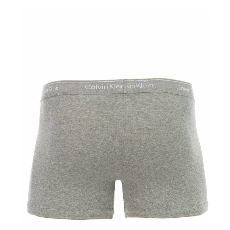 Calvin Klein Men's 3 Pack Cotton Classics Trunks - Shoreline/Deep Depths/Grey Heather