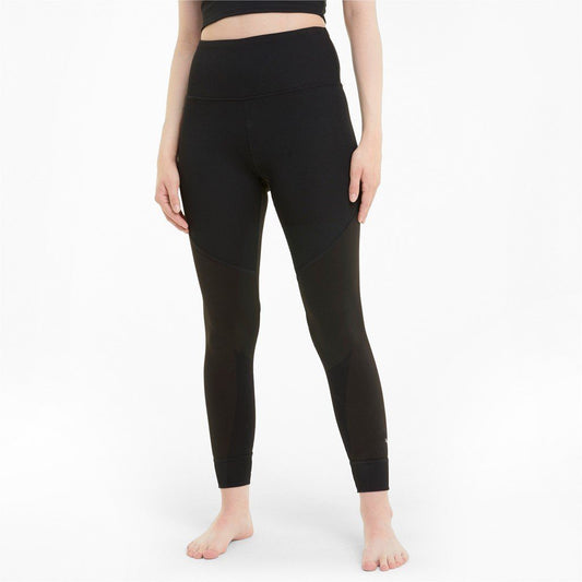 Puma Womens Studio Rib High Waist 7/8 Tight - Puma Black SP-ApparelTights-Womens Puma 