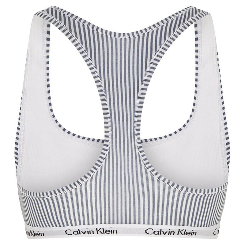 Calvin Klein Women's Carousel Unlined Bralette - Seersucker Stripe/Scorched Denim