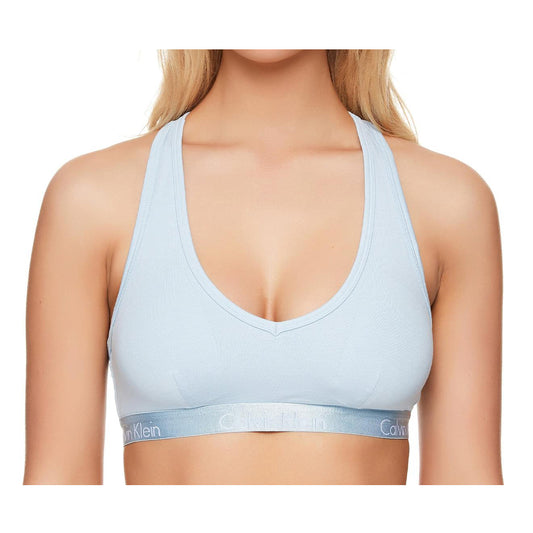 Calvin Klein Women's Motive Cotton Lightly Lined Bralette - Rain Dance
