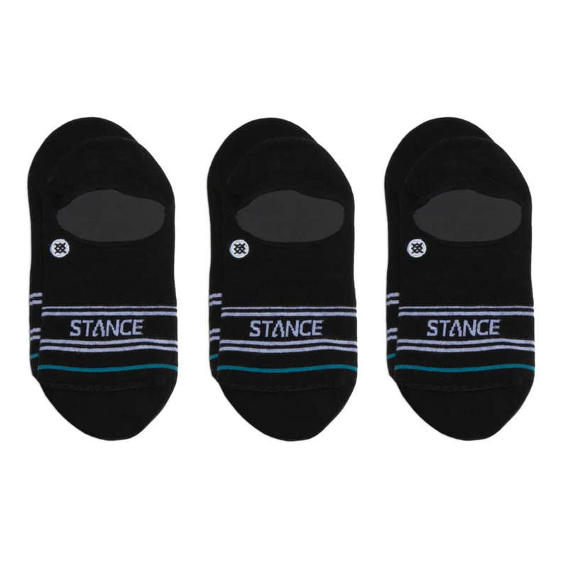 Stance Casual Basic No Show Socks 3 Pack - Black
