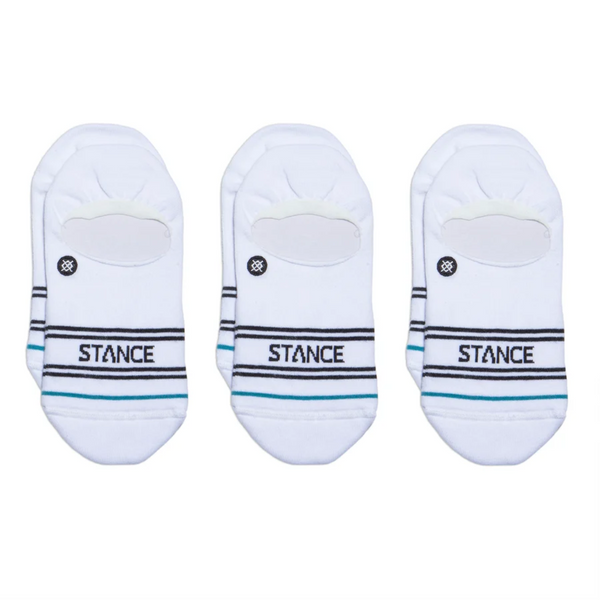 Stance Casual Basic No Show Socks 3 Pack - White