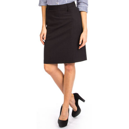 StyleCorp Women's Classic Knee Length Skirt - Charcoal