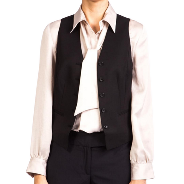 StyleCorp Women's Tailored Vest - Black