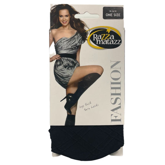 Razza Matazz Fashion Stockings - Black Diamond One Size
