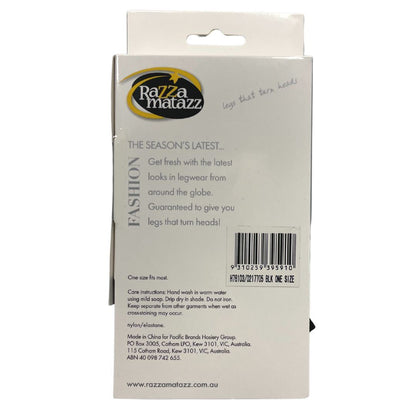 Razza Matazz Fashion Stockings - Black Diamond One Size