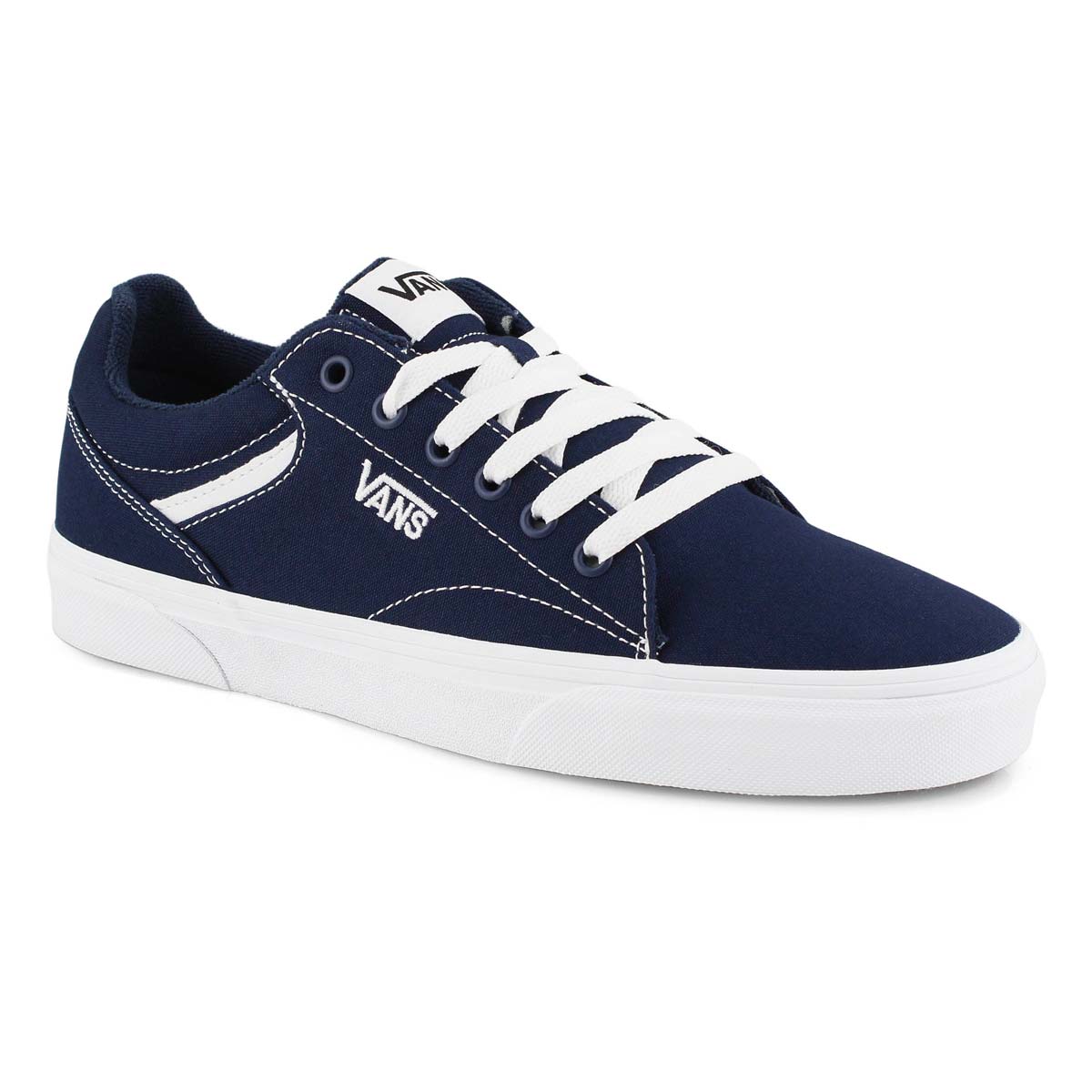 Vans Men's Seldan Canvas Shoes - Dress Blues/White SP-Footwear-Mens Vans 