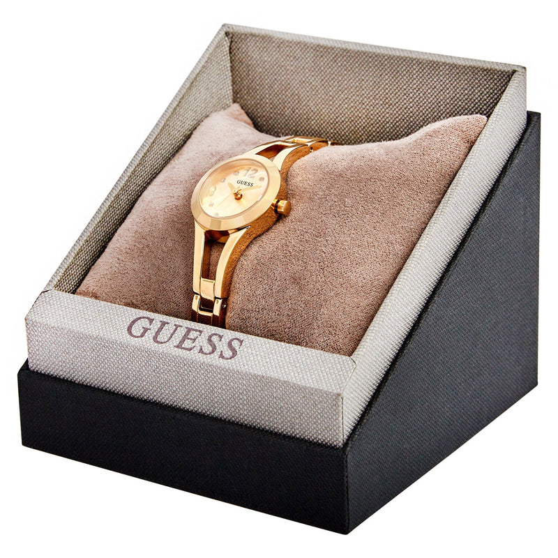 Guess Women's Evie Gold Gold Bracelet Watch Watches Isbister & Co Wholesale 
