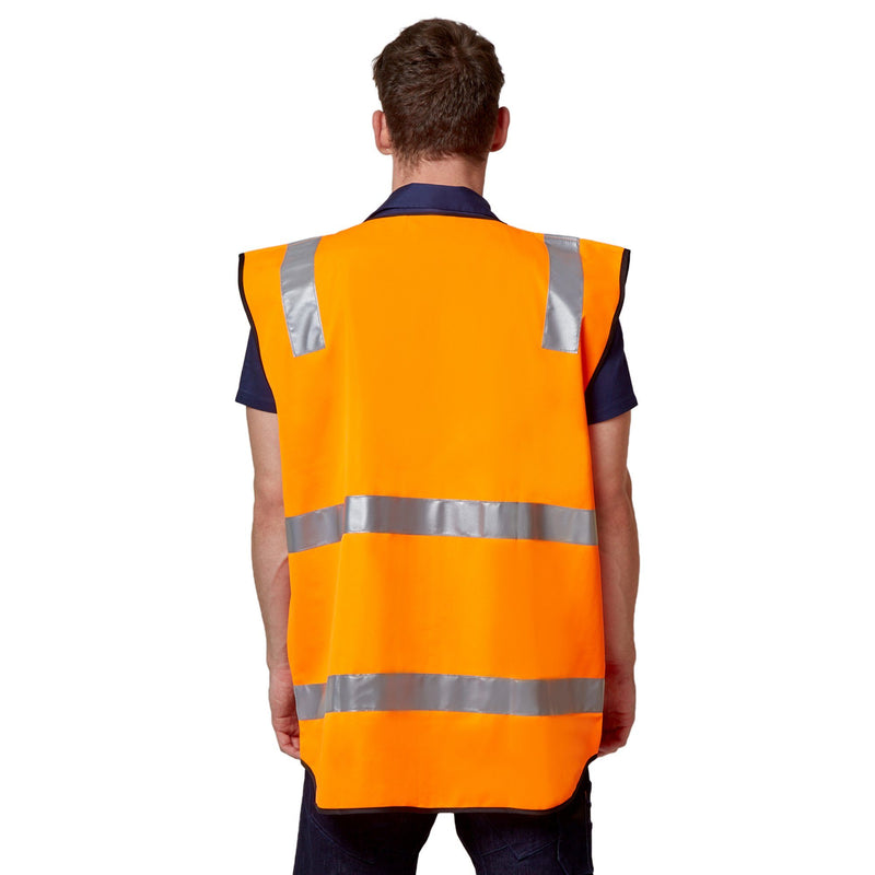 Hard Yakka Hi-Visibility Vest with Tape - Orange Workwear Hard Yakka 