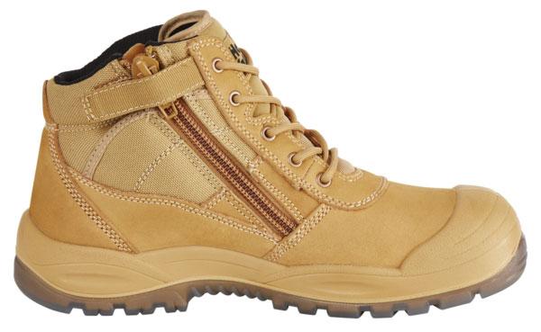 HARD YAKKA Y60120 UTILITY SIDE ZIP WORK BOOT - WHEAT Workwear Hard Yakka 