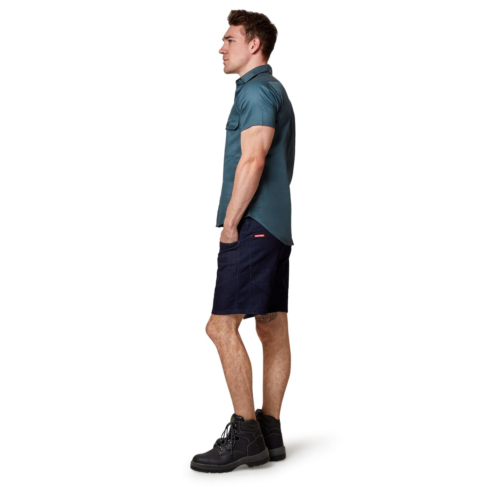 King Gee Open Front Drill Shirt - Green Workwear King Gee 